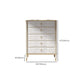 Modern de almacenamiento Gold Gold Storage Chox Chox con cajones