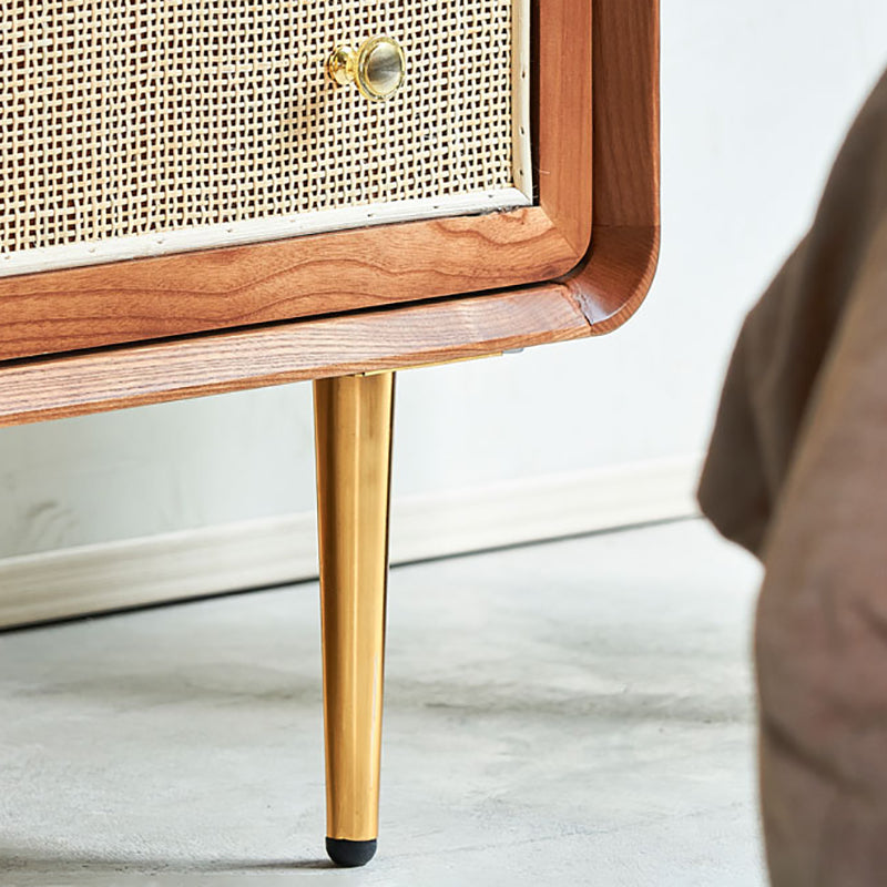 Comer de almacenamiento Glam Storage Cofre de madera sólida Cofre de almacenamiento con cajones