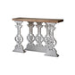 Rectangle Shape French Country Console Table White Wood Sofa Table https: res.litfad.com site img item 2023 02 29 7517219 1200x1200.jpg Clearhalo 'Console Tables' 'console_tables' 'Entry & Mudroom Furniture' 'furn' 'furn_console_tables' 'Furniture' 7517219