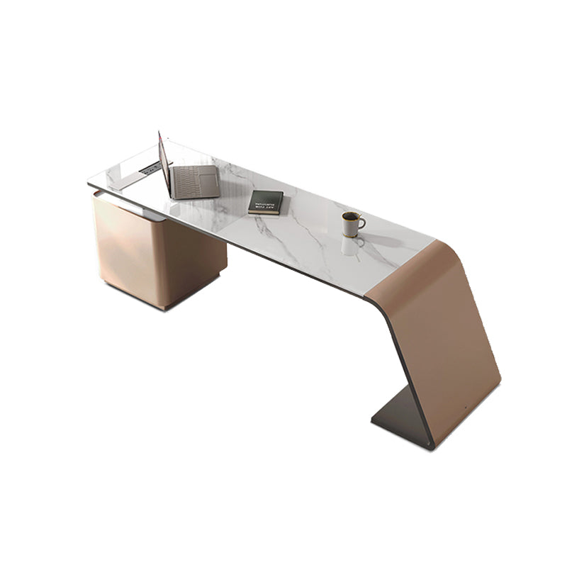 RECTANGE STONE TOP BURIS BURIS BUREAU MODERNE MODIFICATION DU TIROCHES POUR OFFICIE