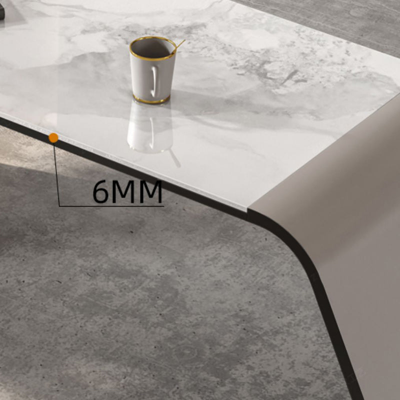 RECTANGE STONE TOP BURIS BURIS BUREAU MODERNE MODIFICATION DU TIROCHES POUR OFFICIE