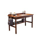 Modern massief houten thuiskantoor bureau 2 laden 29,5 inch H schrijfbureau