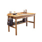 Modern massief houten thuiskantoor bureau 2 laden 29,5 inch H schrijfbureau