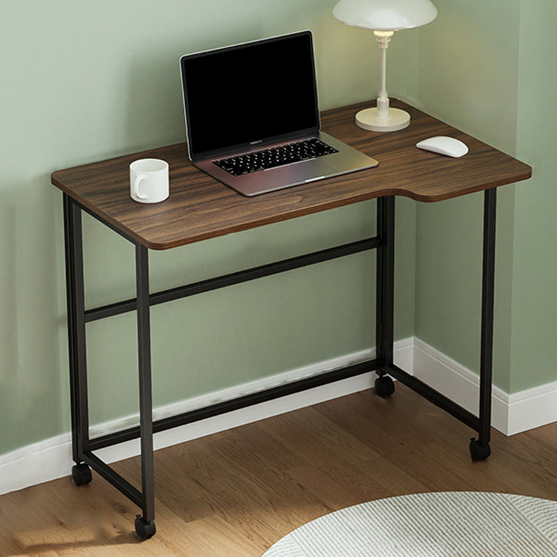 Home pliant contemporain bureau d'écriture 29,5 "H bureau de bureau rectangulaire avec roues
