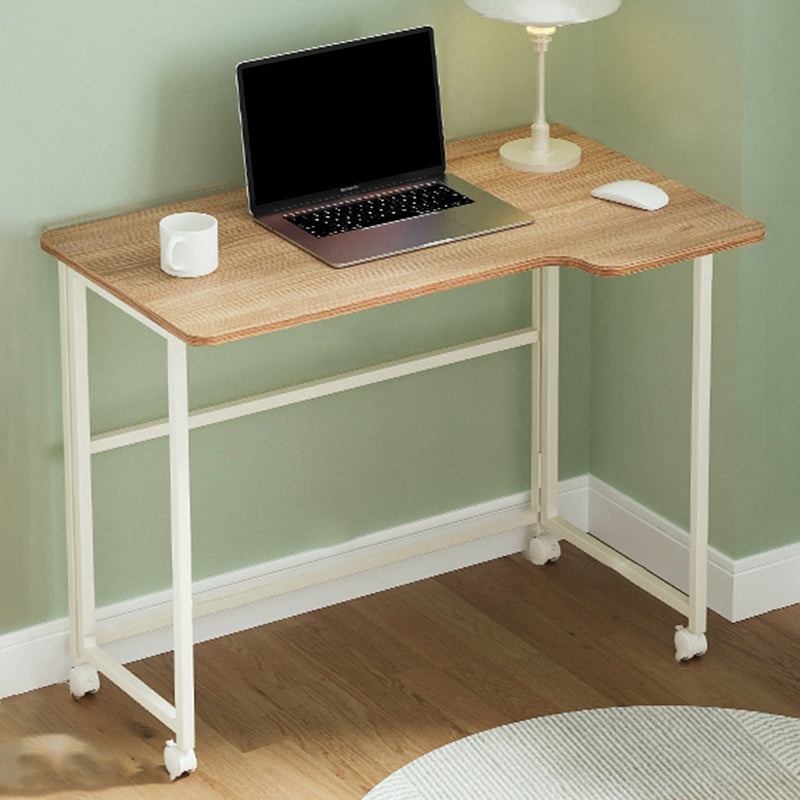 Home pliant contemporain bureau d'écriture 29,5 "H bureau de bureau rectangulaire avec roues