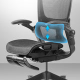 Sedia da scrivania armi regolabile sedia da ufficio in rete con ruote per casa