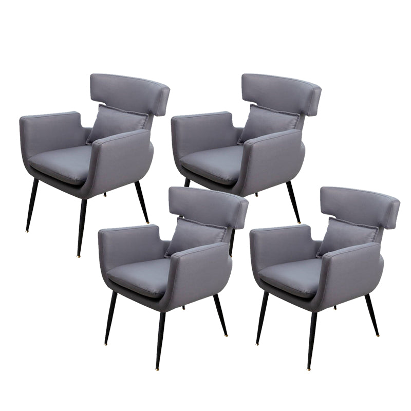 Silla de oficina sin brazo silla de escritorio de madera con 4 patas para la casa de dormitorio