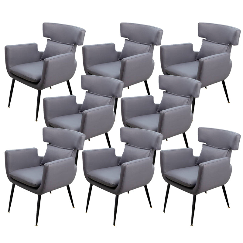 Silla de oficina sin brazo silla de escritorio de madera con 4 patas para la casa de dormitorio