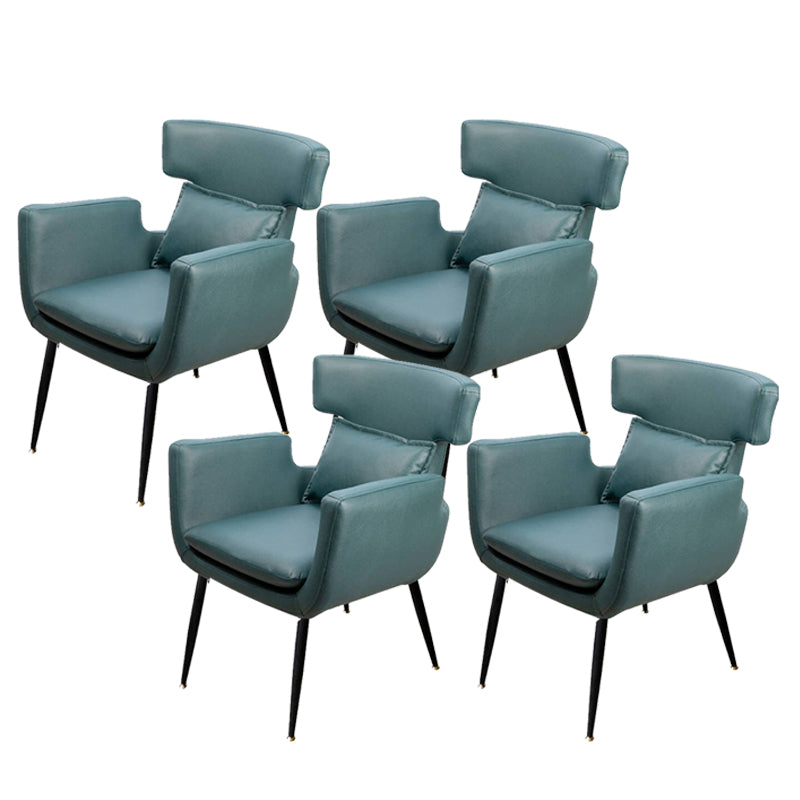 Silla de oficina sin brazo silla de escritorio de madera con 4 patas para la casa de dormitorio