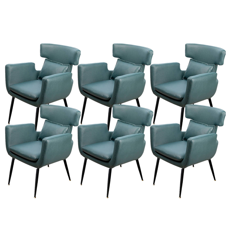 Silla de oficina sin brazo silla de escritorio de madera con 4 patas para la casa de dormitorio