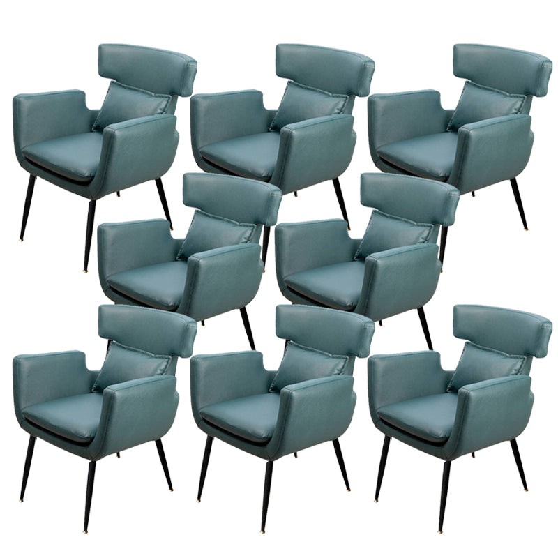 Silla de oficina sin brazo silla de escritorio de madera con 4 patas para la casa de dormitorio