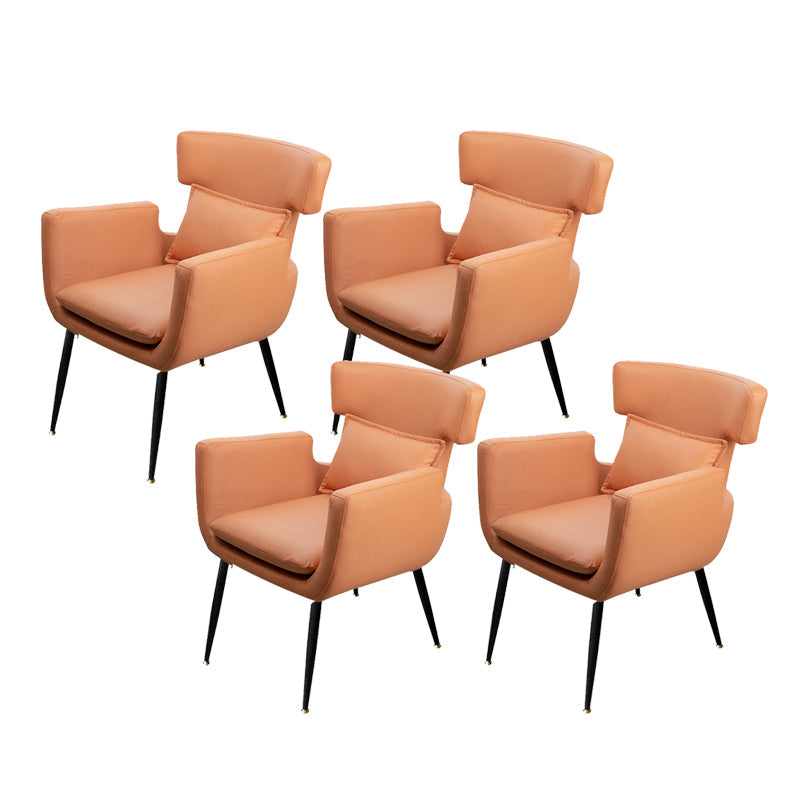 Silla de oficina sin brazo silla de escritorio de madera con 4 patas para la casa de dormitorio