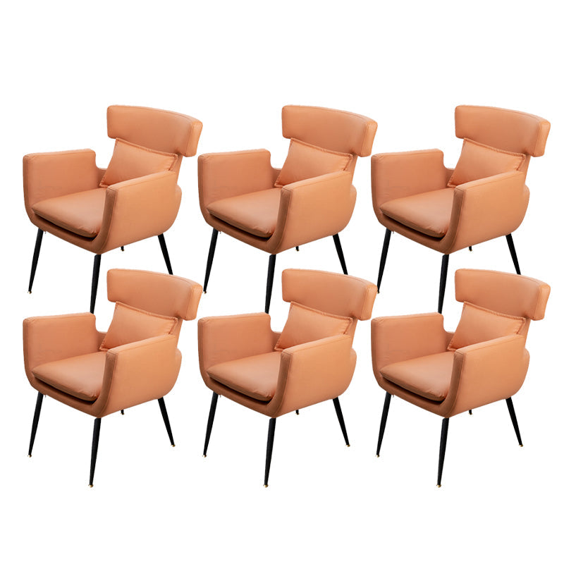 Silla de oficina sin brazo silla de escritorio de madera con 4 patas para la casa de dormitorio