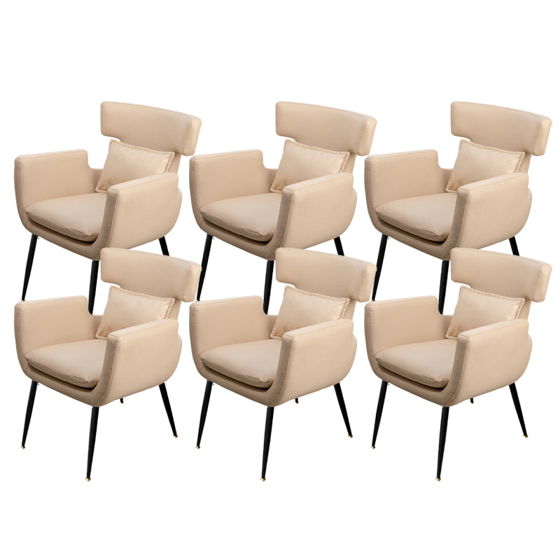 Silla de oficina sin brazo silla de escritorio de madera con 4 patas para la casa de dormitorio