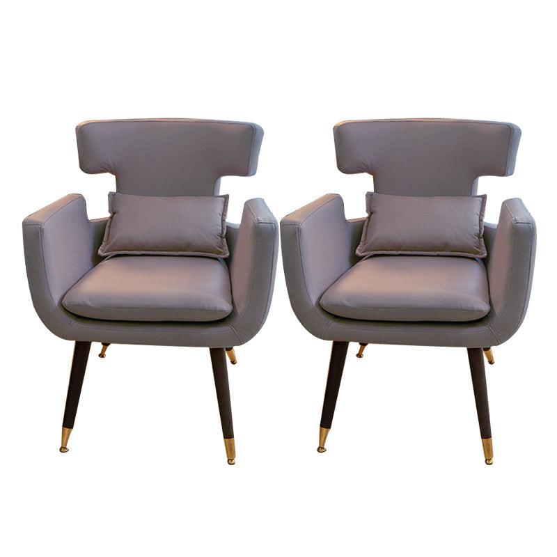 Silla de oficina sin brazo silla de escritorio de madera con 4 patas para la casa de dormitorio