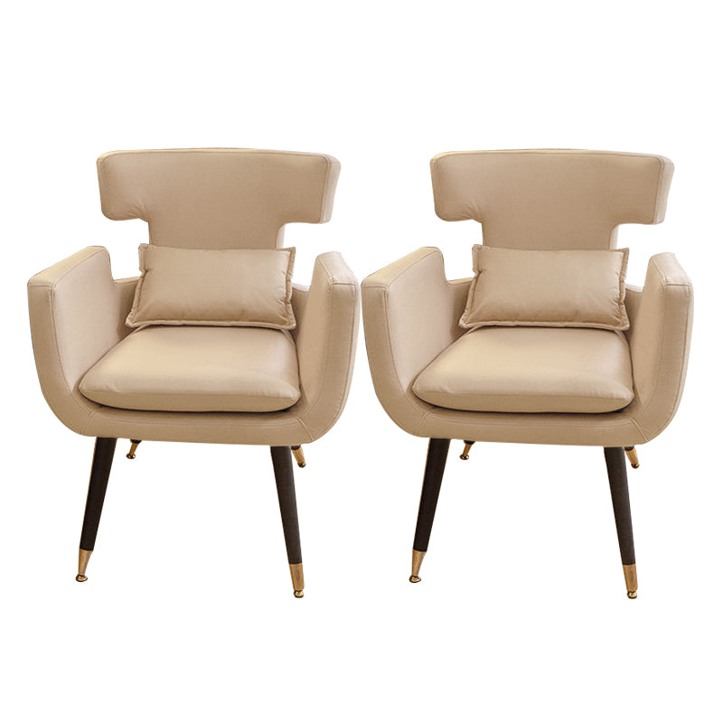 Silla de oficina sin brazo silla de escritorio de madera con 4 patas para la casa de dormitorio