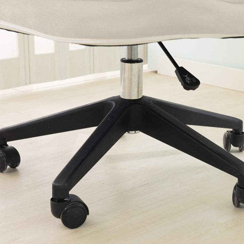 Sedia da ufficio moderna senza braccioless a braccioletta regolabile sedia a scorrimento