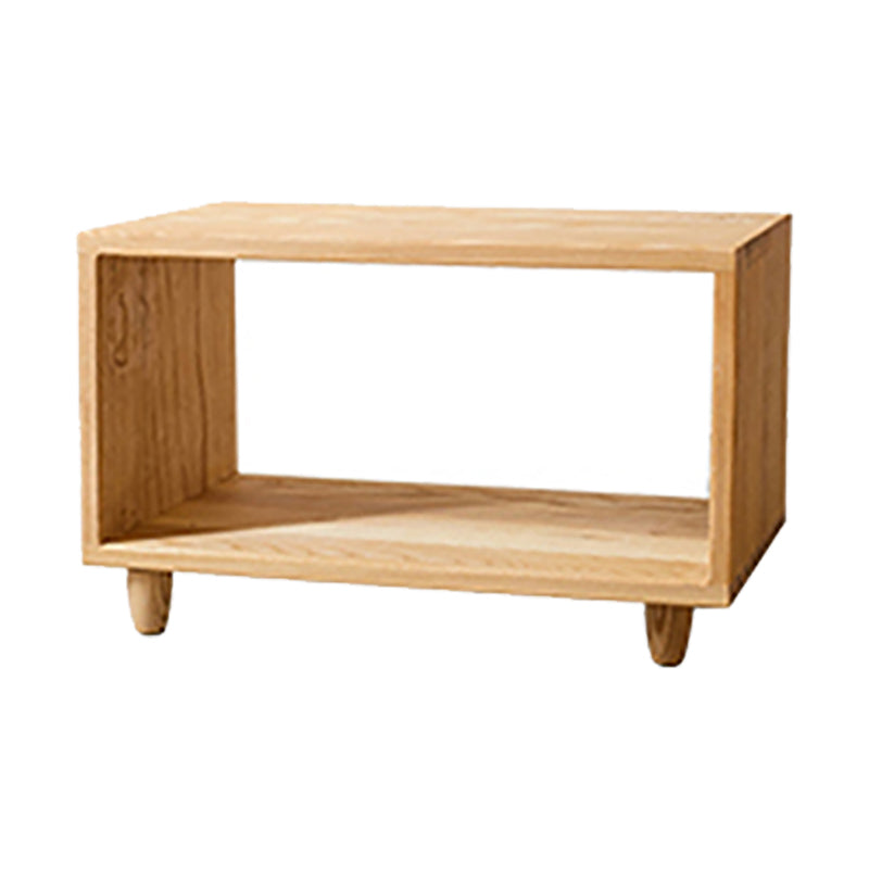 Estantería trasera abierta de estilo moderno, estantería de madera maciza para oficina