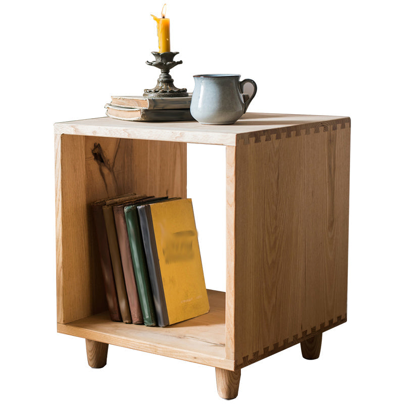 Estantería trasera abierta de estilo moderno, estantería de madera maciza para oficina