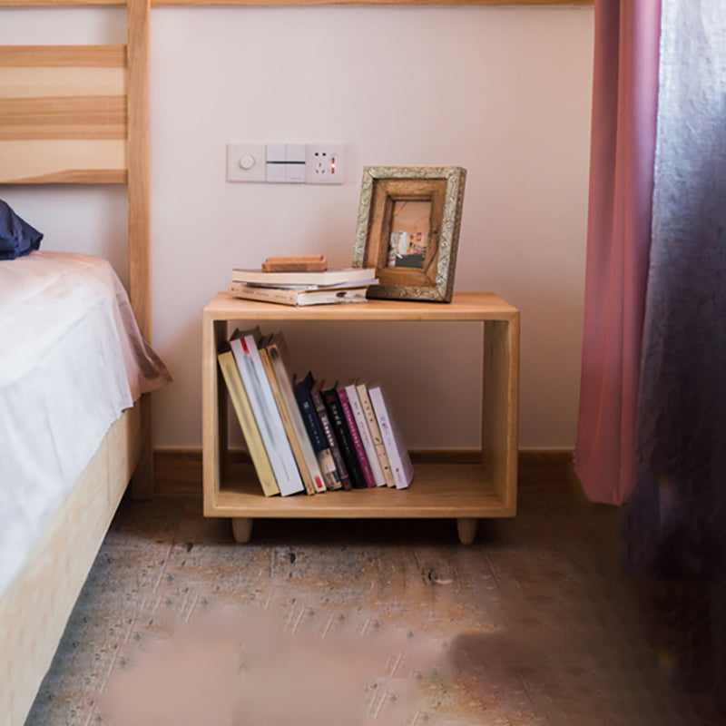 Estantería trasera abierta de estilo moderno, estantería de madera maciza para oficina