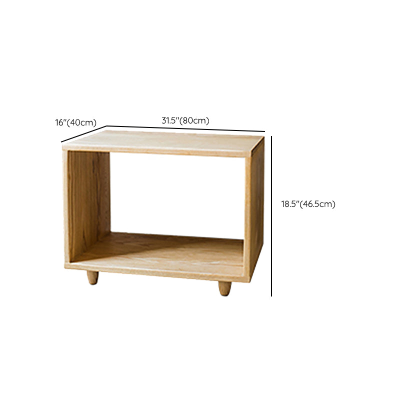 Estantería trasera abierta de estilo moderno, estantería de madera maciza para oficina