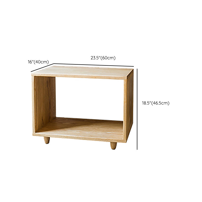 Estantería trasera abierta de estilo moderno, estantería de madera maciza para oficina