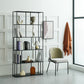 Modern Style Open Back Bookshelf Standard Metal Bookcase with Shelves Clearhalo 'Bookcases' 'furn' 'furn_bookcases' 'Furniture' 'Office Furniture' 7518174