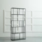 Modern Style Open Back Bookshelf Standard Metal Bookcase with Shelves Clearhalo 'Bookcases' 'furn' 'furn_bookcases' 'Furniture' 'Office Furniture' 7518178