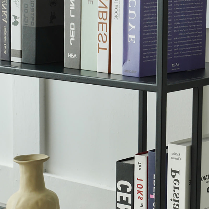 Modern Style Open Back Bookshelf Standard Metal Bookcase with Shelves Clearhalo 'Bookcases' 'furn' 'furn_bookcases' 'Furniture' 'Office Furniture' 7518181