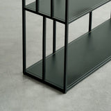 Moderner Stil Open Back Bookshelf Standard Metal -Bücherregal mit Regalen