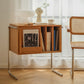 Modern Style Solid Wood Bookshelf Closed Back Bookcase with Doors Clearhalo 'Bookcases' 'furn' 'furn_bookcases' 'Furniture' 'Office Furniture' 7518187