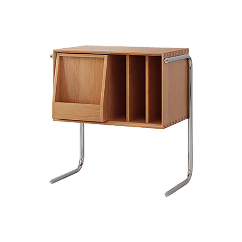Modern Style Solid Wood Bookshelf Closed Back Bookcase with Doors Cherry Clearhalo 'Bookcases' 'furn' 'furn_bookcases' 'Furniture' 'Office Furniture' 7518199