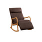 Wood Base Rocking Chair Leisure Upholstered Lazy Sofa Chair for Living Room Brown Natural Clearhalo 'Chairs & Seating' 'furn' 'furn_rocking_chairs' 'Furniture' 'Living Room Furniture' 'Rocking Chairs' 'rocking_chairs' 7518358_a029eafd-0213-4ea0-b65f-d14cbcd2c2c8