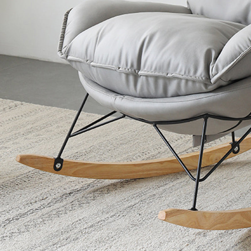 現代の保育園ロッキングチェア屋内ソファロッキングチェアオットマンとクッション