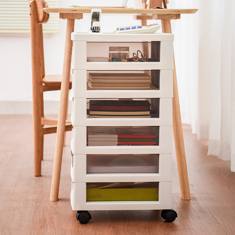 Classeur transparent vertical des tiroirs en plastique