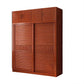 Wooden Sliding Doors Armoire Traditional Home Storage Cabinet 47"L x 23.5"W x 98.5"H Armories & Top Cabinet Clearhalo 'Armoires & Wardrobes' 'armoires_wardrobes' 'Bedroom Furniture' 'furn' 'furn_armoires_wardrobes' 'Furniture' 7518489