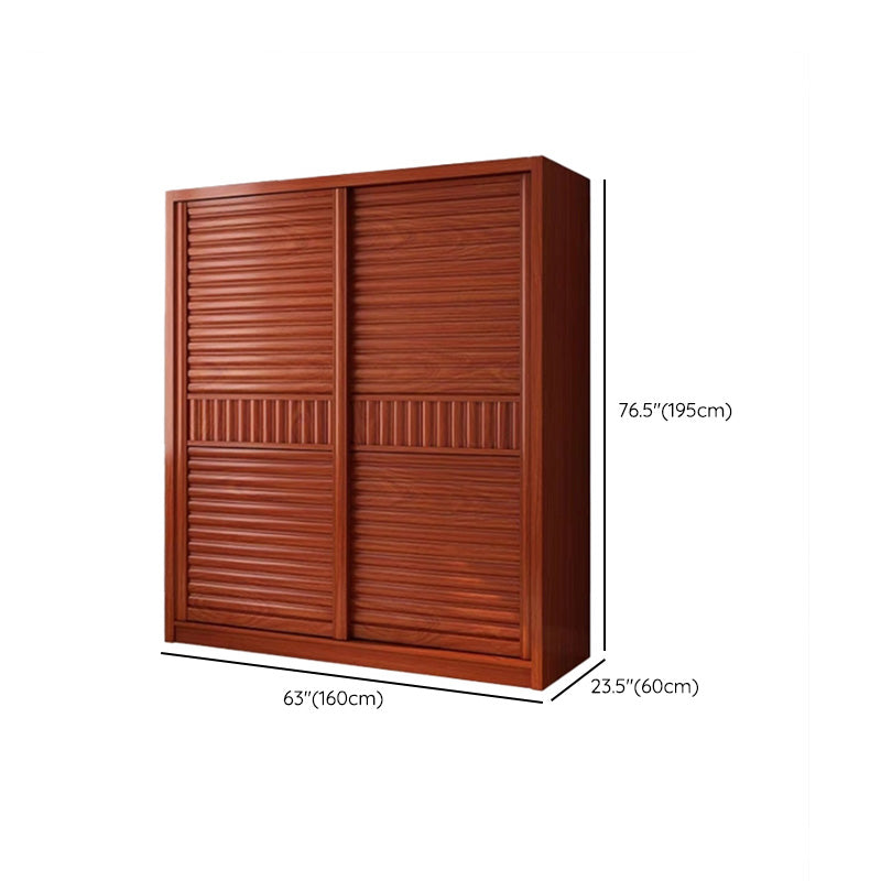 Wooden Sliding Doors Armoire Traditional Home Storage Cabinet Clearhalo 'Armoires & Wardrobes' 'armoires_wardrobes' 'Bedroom Furniture' 'furn' 'furn_armoires_wardrobes' 'Furniture' 7518502
