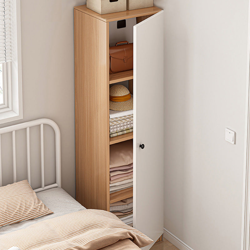 Armadio del guardaroba rettangolare moderno moderno armadio per il guardaroba in legno semplice