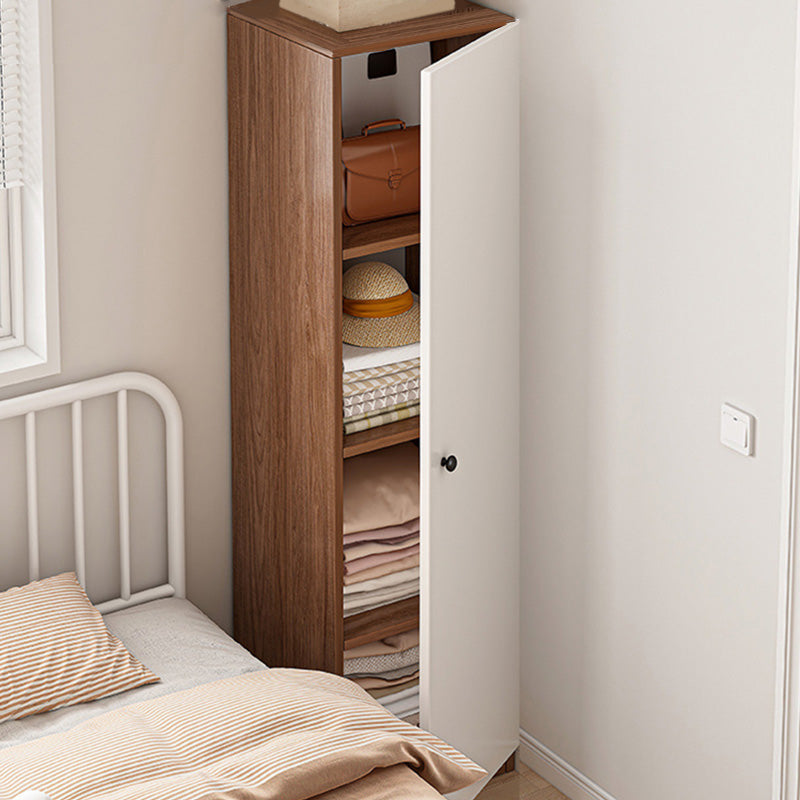 Armadio del guardaroba rettangolare moderno moderno armadio per il guardaroba in legno semplice