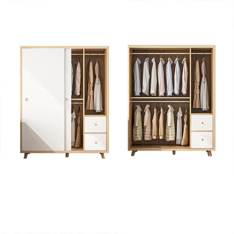 Armario rectangular Gabinete Moderno Minimalista Armario de madera Armario