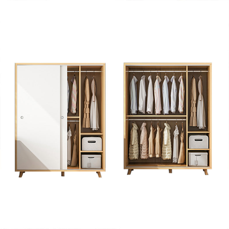 Armario rectangular Gabinete Moderno Minimalista Armario de madera Armario