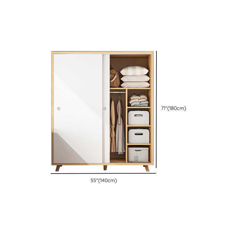 Armario rectangular Gabinete Moderno Minimalista Armario de madera Armario