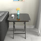 Modern Square Glass Desktop Collapsible Dining Table Metal Legs for Dining Room Clearhalo 'Dining Tables & Seating' 'Dining Tables' 'dining_table' 'furn' 'furn_dining_table' 'Furniture' 'Kitchen & Dining Furniture' 7519390