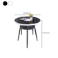Table à manger stockable de bureau en verre rond moderne pour salle à manger