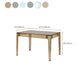 Modern Tempered Glass Desktop Geometric Acrylic Legs Dining Table for Dining Room Clearhalo 'Dining Tables & Seating' 'Dining Tables' 'dining_table' 'furn' 'furn_dining_table' 'Furniture' 'Kitchen & Dining Furniture' 7519451