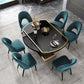 Modern Round Tempered Glass Desktop Collapsible Dining Table for Dining Room Clearhalo 'Dining Tables & Seating' 'Dining Tables' 'dining_table' 'furn' 'furn_dining_table' 'Furniture' 'Kitchen & Dining Furniture' 7519483