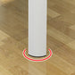 Modern Glass Desktop Rectangle Dining Table 4 Legs for Dining Room
