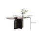 Modern Transparent Gray Glass Desktop Ellipse Dining Table for Dining Room Clearhalo 'Dining Tables & Seating' 'Dining Tables' 'dining_table' 'furn' 'furn_dining_table' 'Furniture' 'Kitchen & Dining Furniture' 7519568