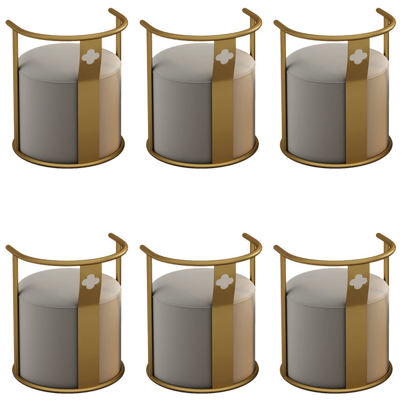 Moderne Armlehre im Rückenlehne Kissenstuhl mit Metallbasis für Wohnzimmer