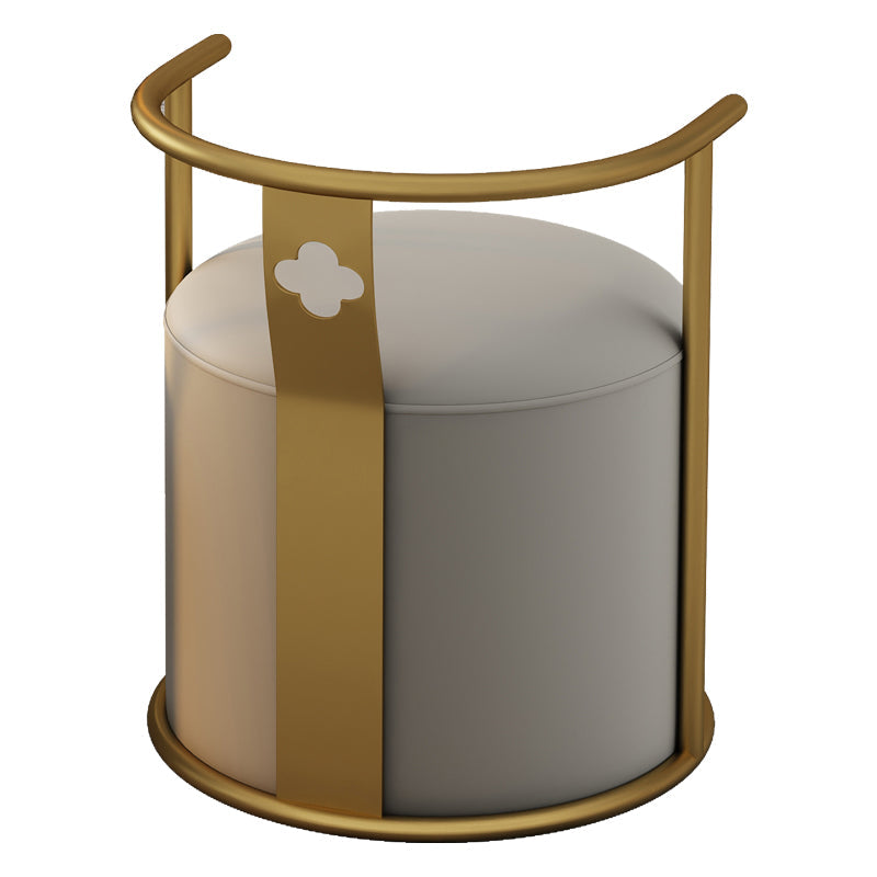 Moderne Armlehre im Rückenlehne Kissenstuhl mit Metallbasis für Wohnzimmer